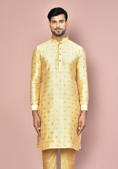 Beige Kurta For Men