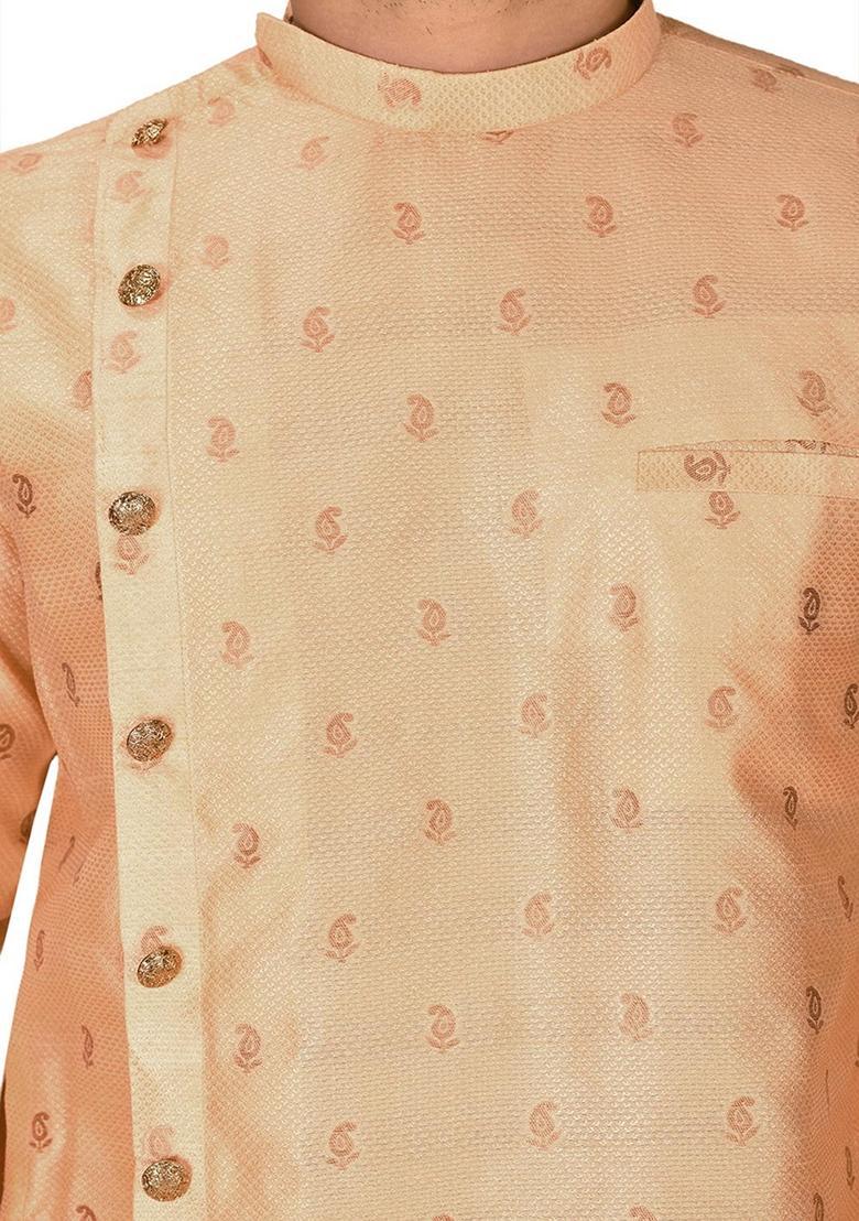 Beige Kurta For Men - Indya