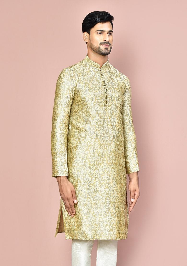 Brown Kurta For Men - Indya