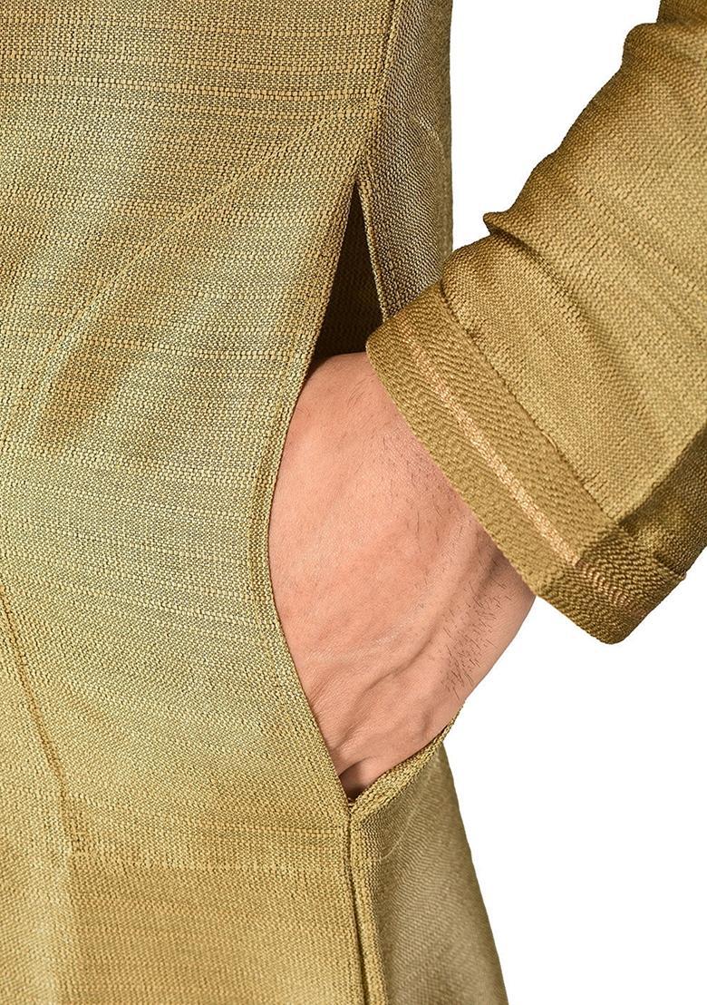 Rust Mulbury Kurta For Men - Indya
