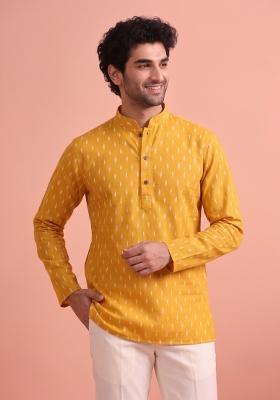 Multicolor Printed Cotton Kurta For Men