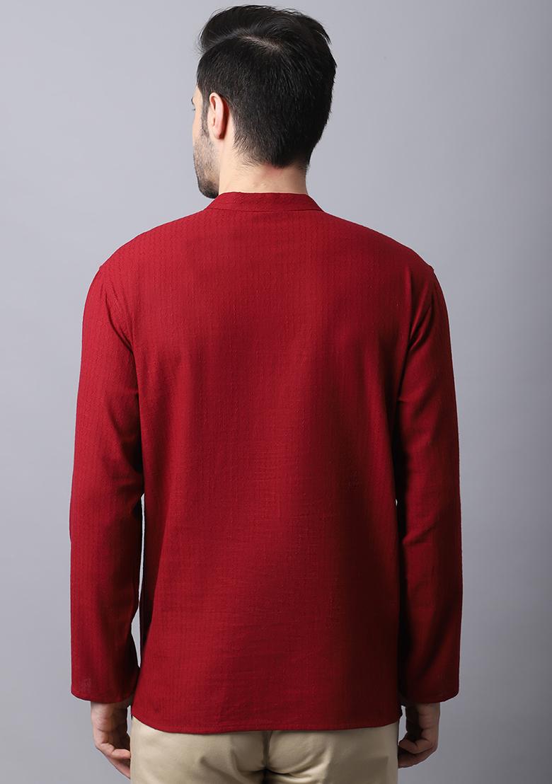 Black Solid Linen Blend Nehru Jacket For Men