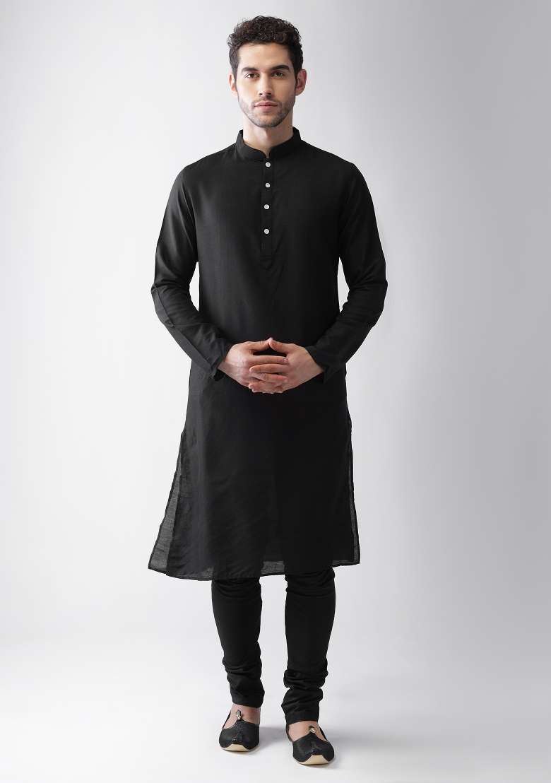 Grey Printed Cotton Blend Nehru Jacket Set For Men - Indya