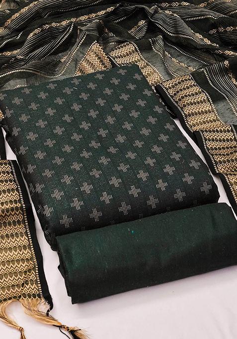 Green Solid Pure Cotton Kurta Set