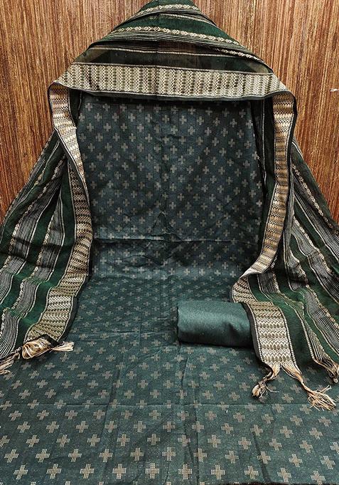 Green Solid Pure Cotton Kurta Set