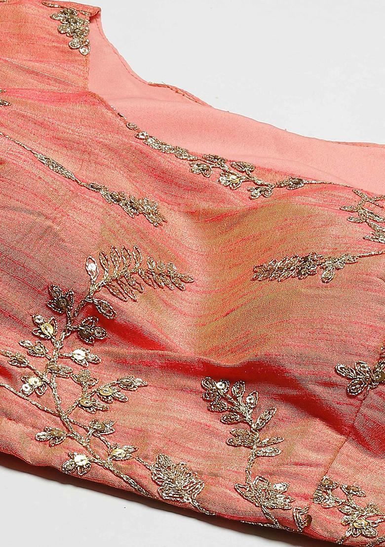 Yellow Digital Print Dori And Sequin Embroidered Organza Silk Lehenga Set