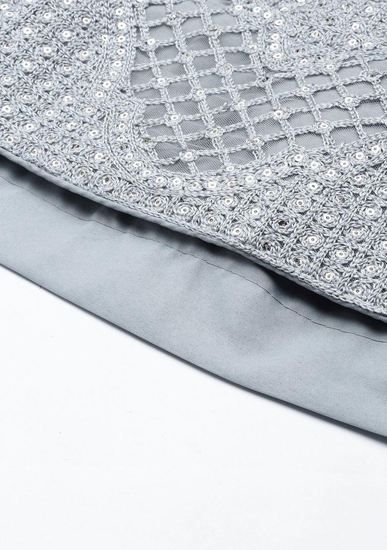 Green Sequin Embroidered Lehenga Set With Dupatta