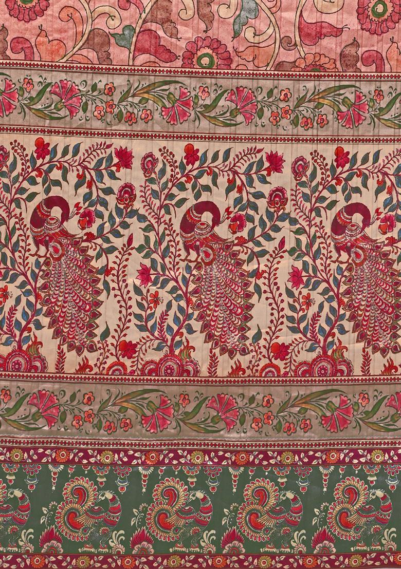 Pink Digital Print Lehenga Set