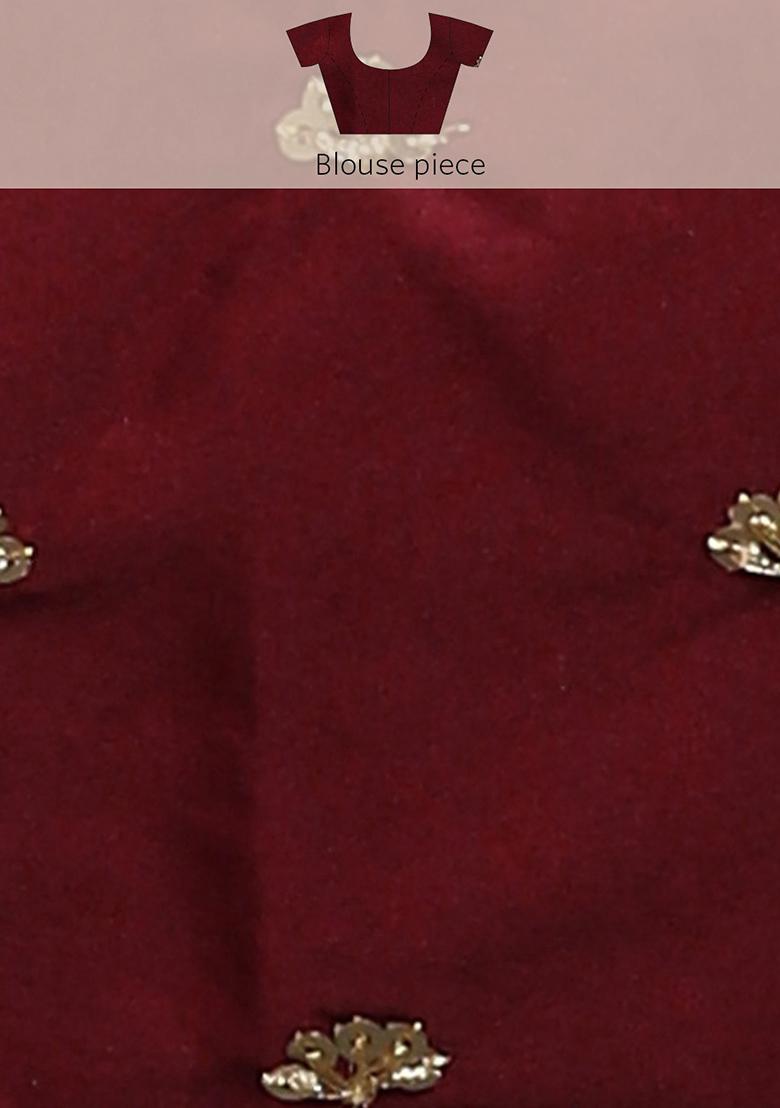 Green Jacquard Work Banarasi Silk Saree With Blouse - Indya