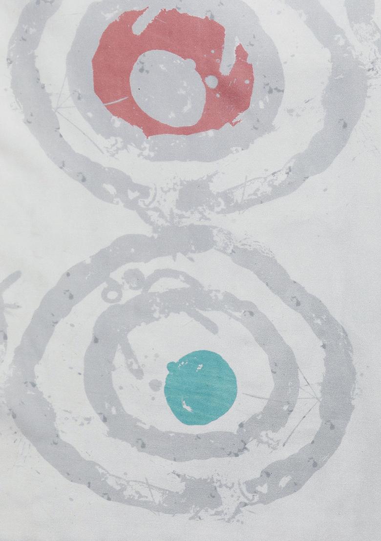 Grey Digital Print Soft Silk Saree Set - Indya