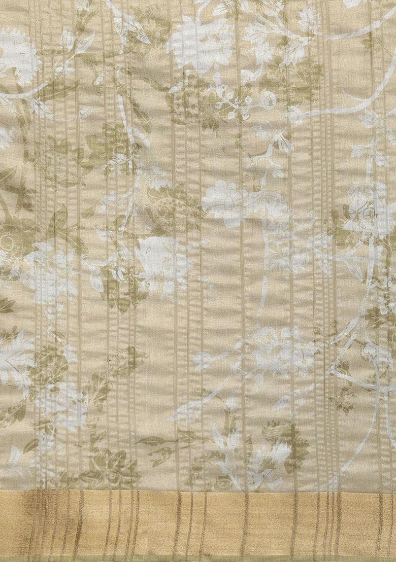 Maroon Digital Print Soft Silk Saree Set - Indya