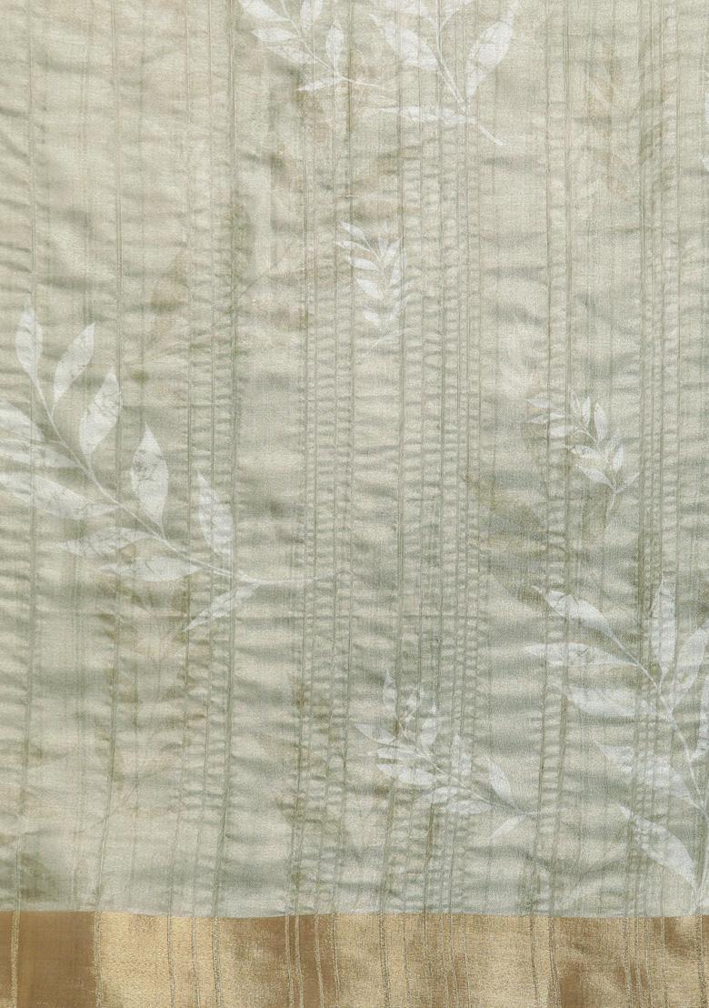 Maroon Floral Digital Print Soft Silk Saree Set - Indya