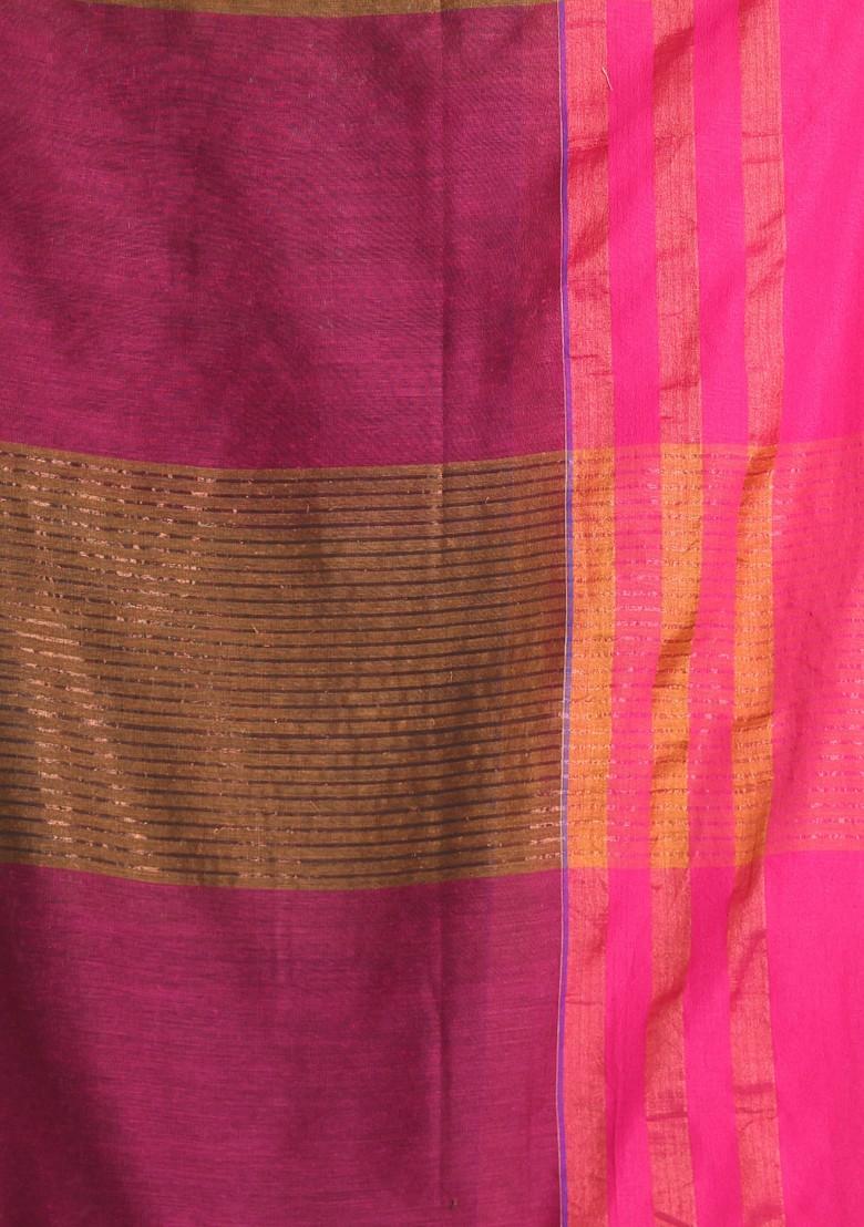 Mustard Cotton Saree Set - Indya