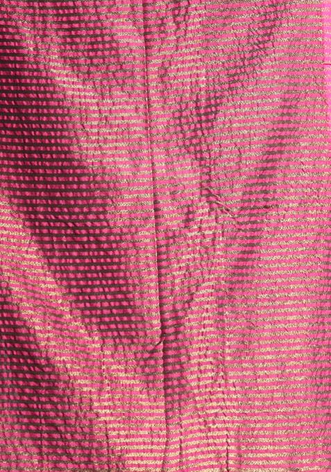 Green Woven Work Pure Cotton Saree Set