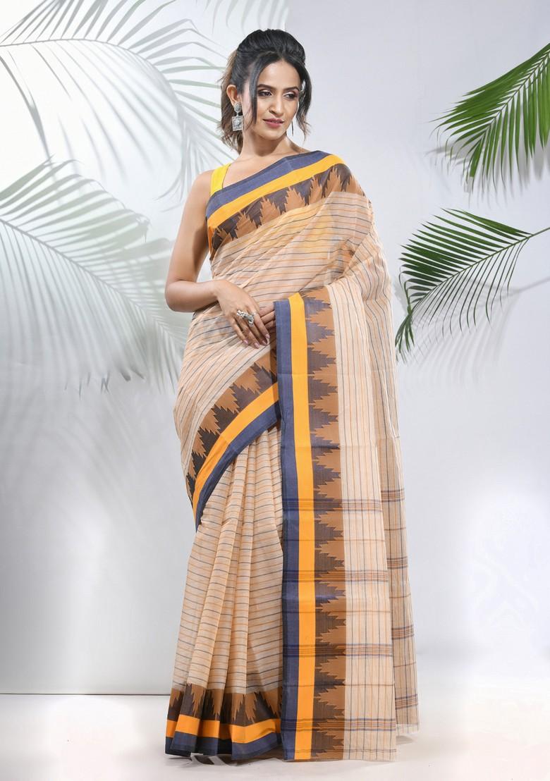 White Cotton Saree Set