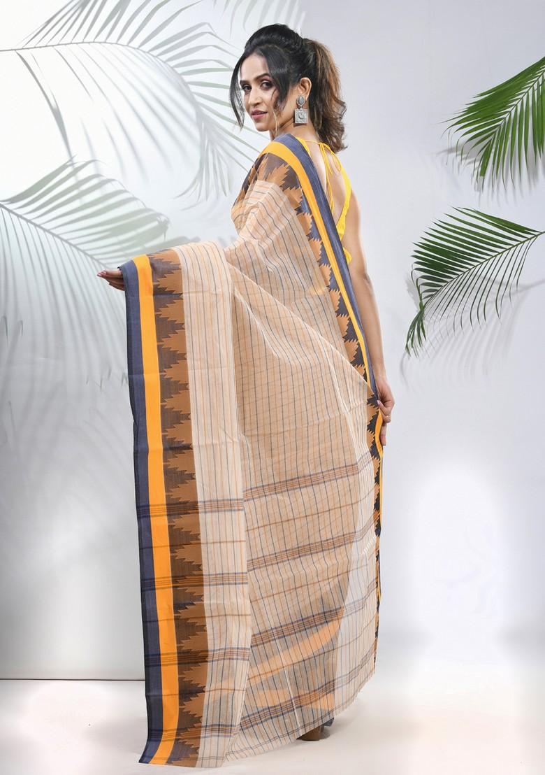 White Cotton Saree Set