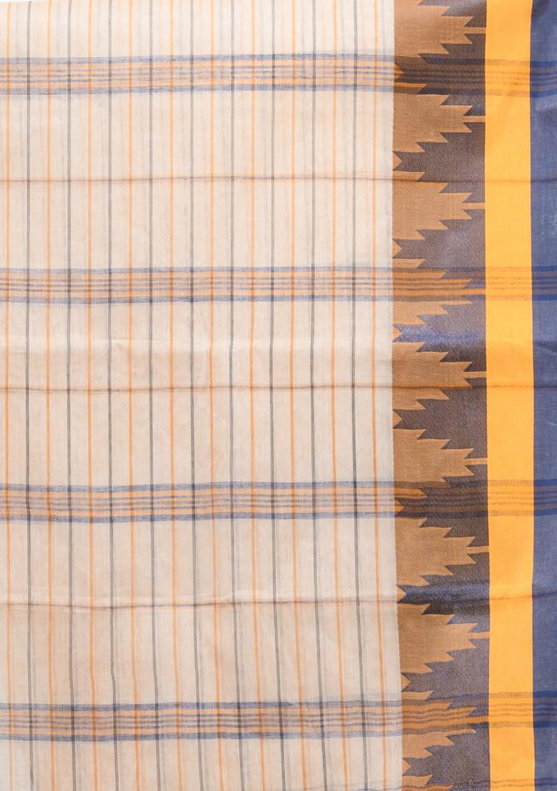 White Cotton Saree Set