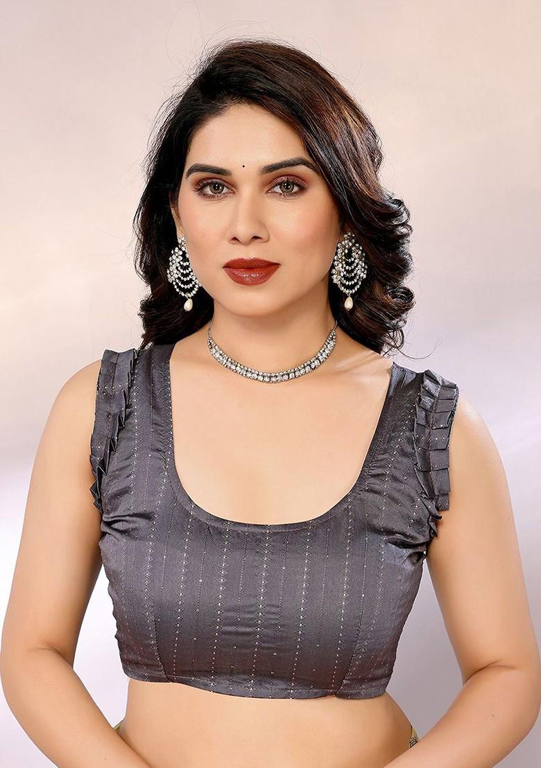 Lime Green Paisley Print Pure Georgette Saree Set - Indya