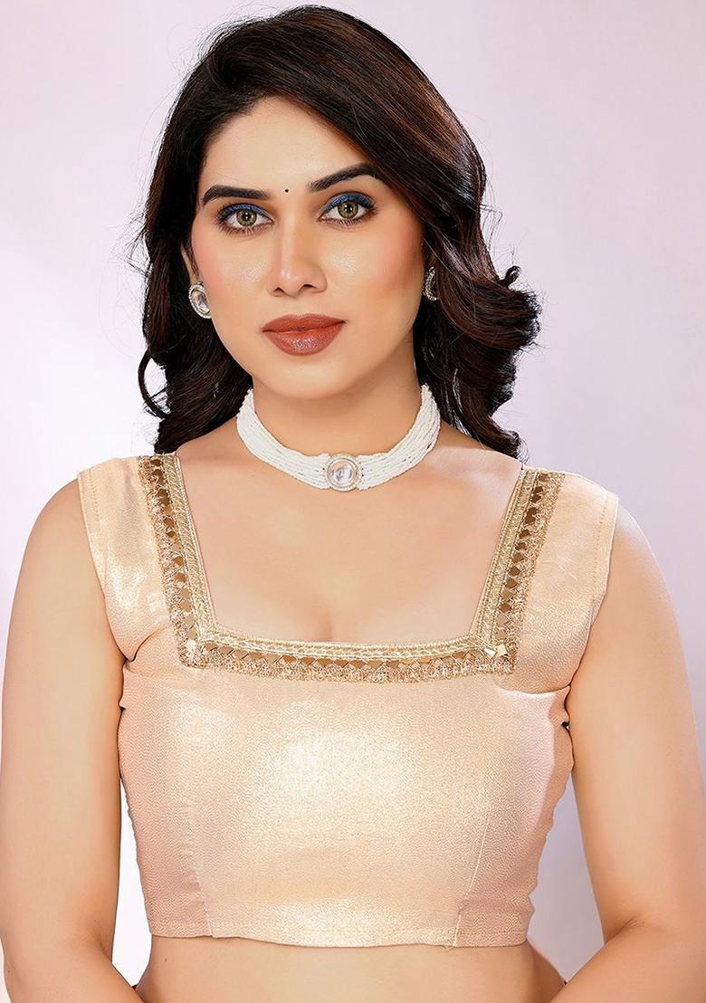 Red Women Embellished Border Pure Georgette Saree Set