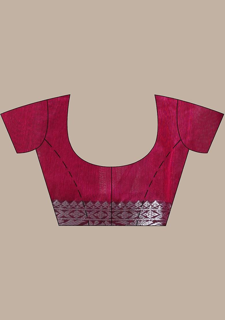 Black Ethnic Motifs Muslin Saree Set