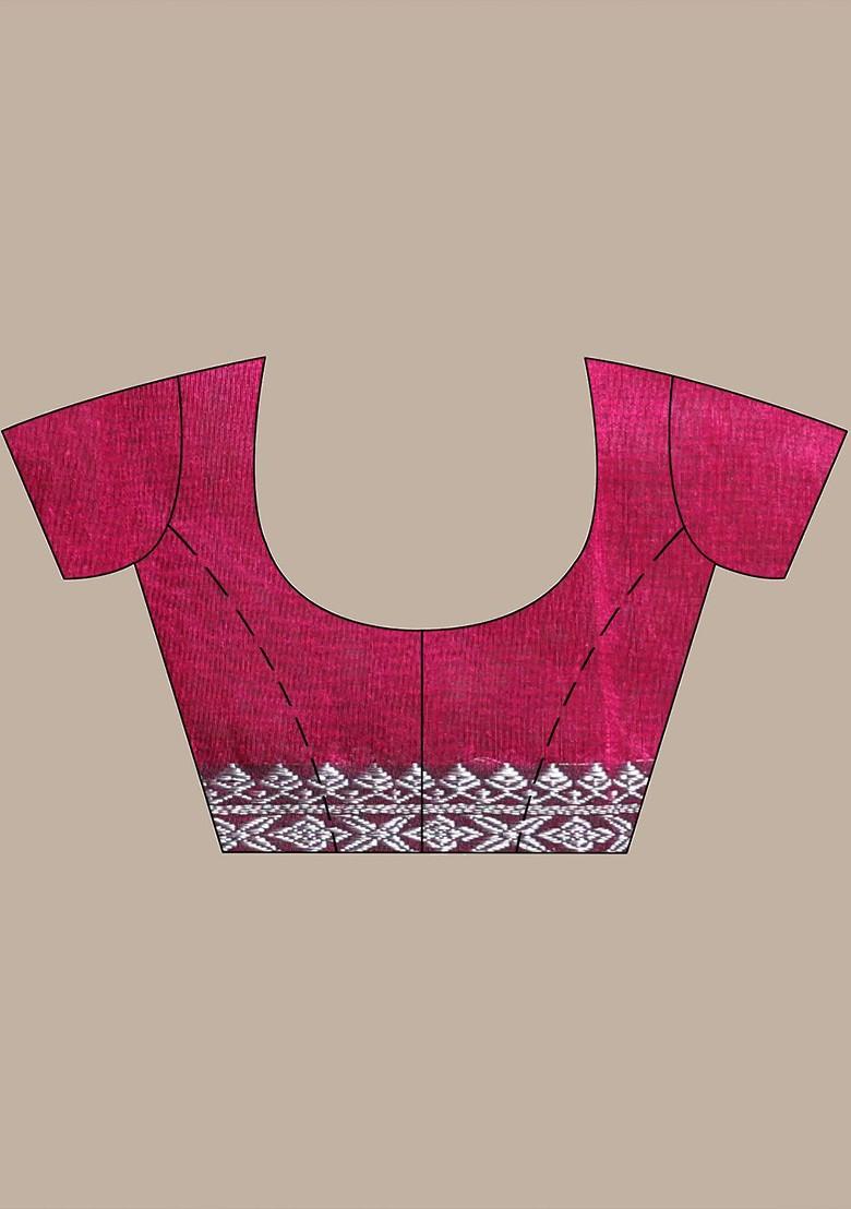 Green Ethnic Motifs Muslin Saree Set