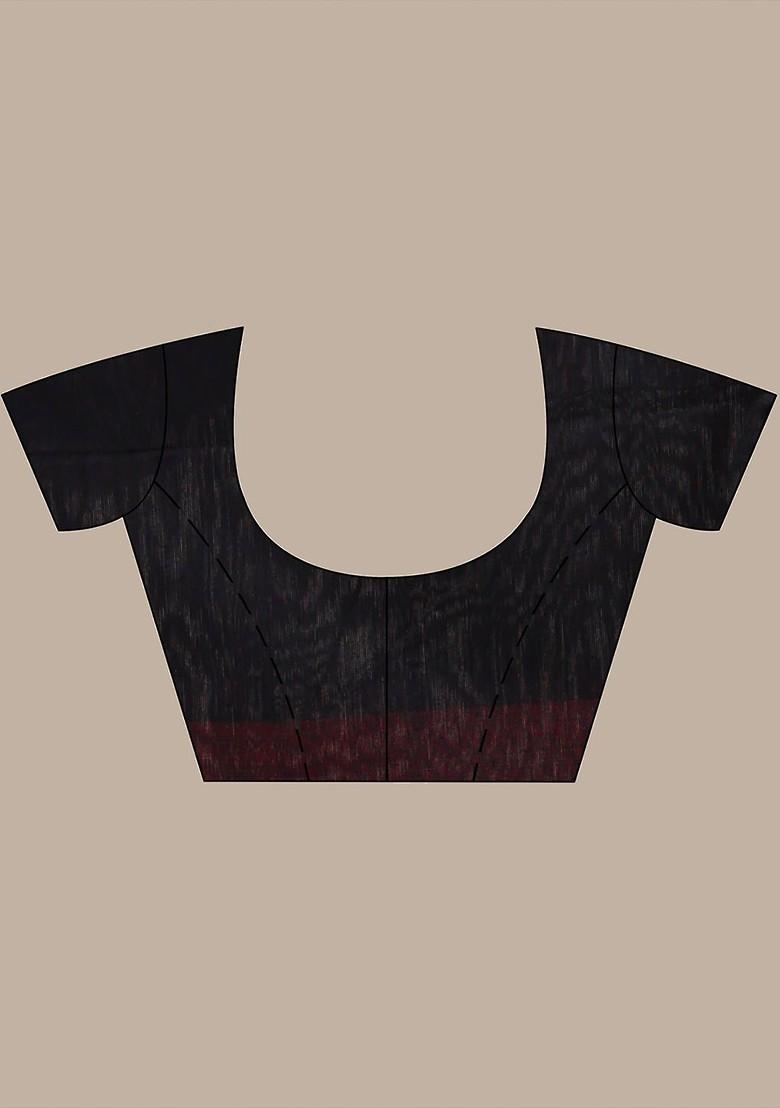 Off White Printed Pure Silk Saree Set