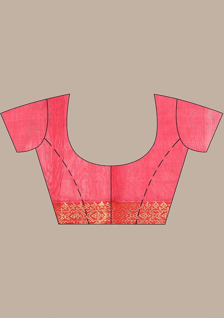 Beige Ethnic Motifs Muslin Saree Set