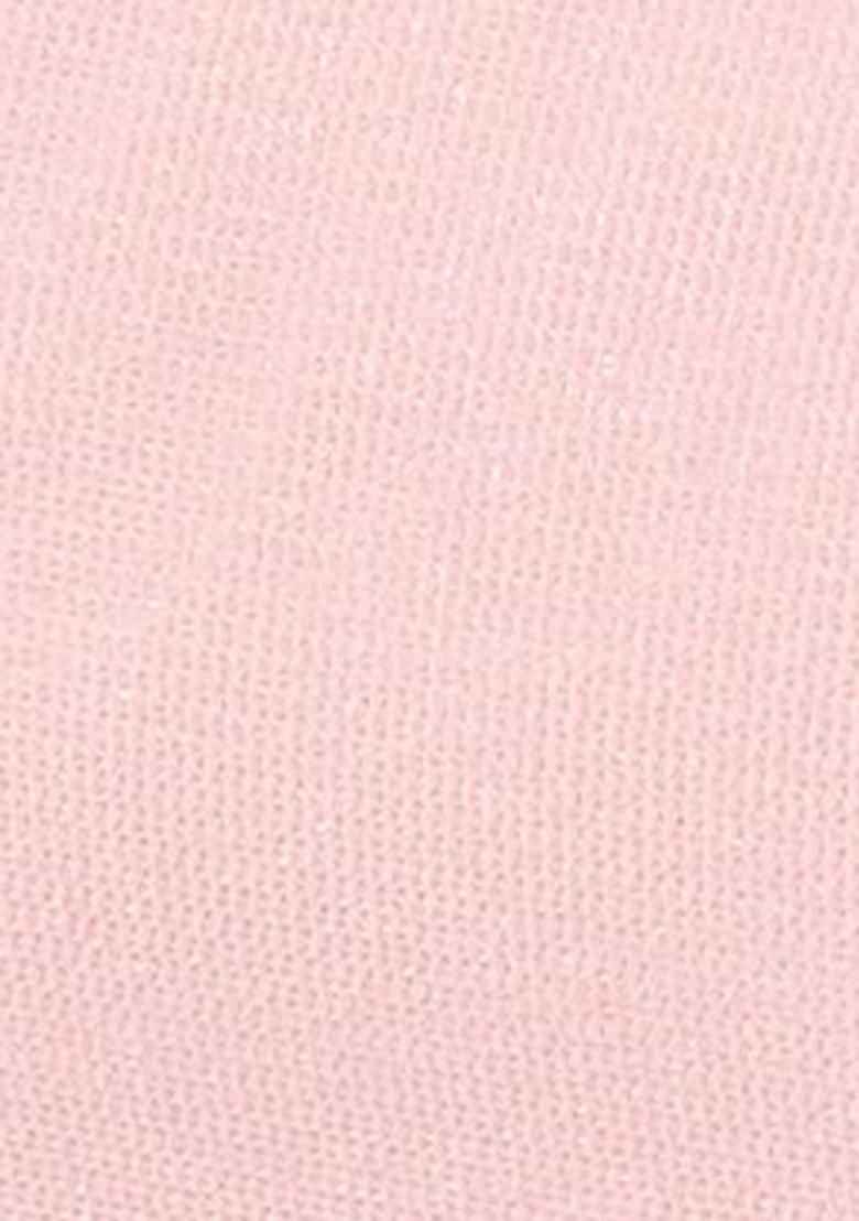 Peach Sequin Embroidered Twill Net Saree Set