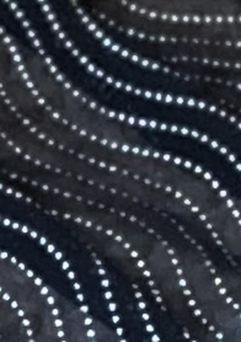 Black Sequin Embroidered Georgette Saree Set