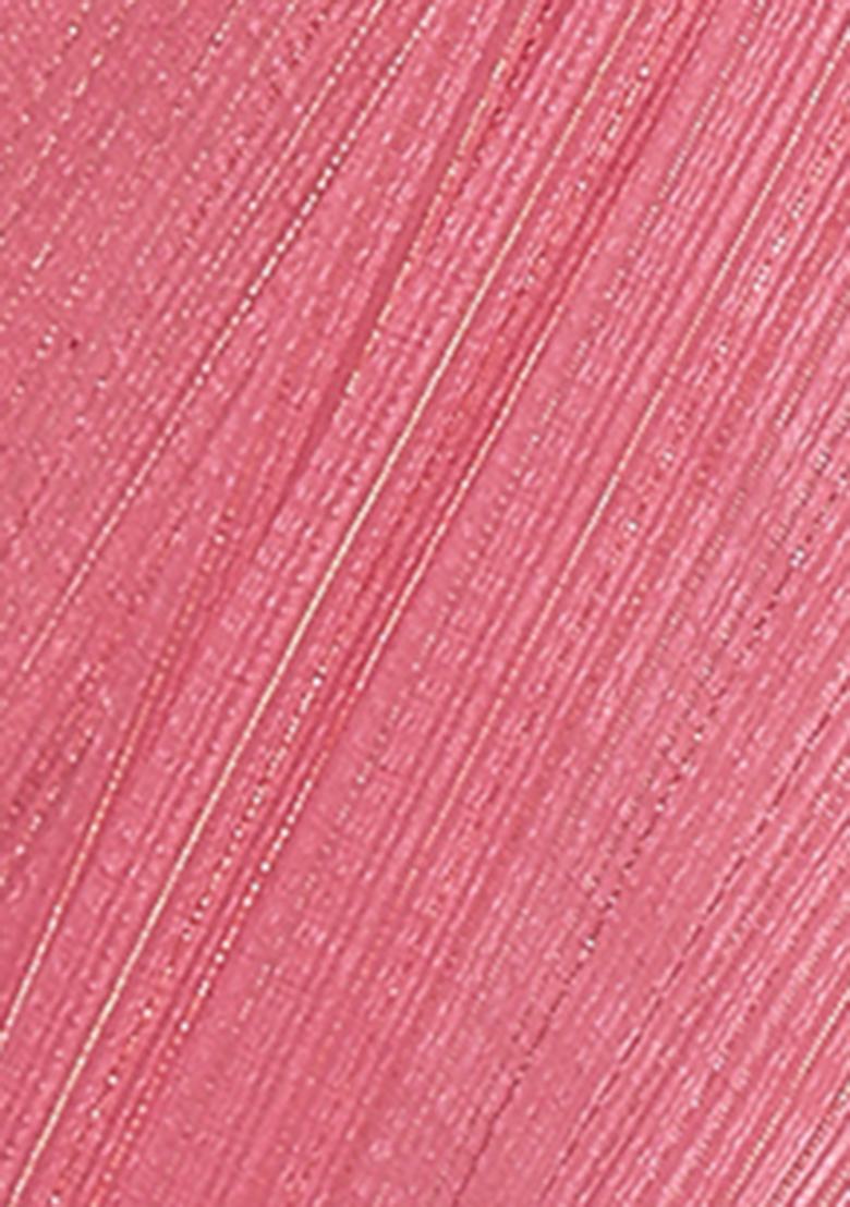 Rose Pink Digital Print Polyester Saree Set