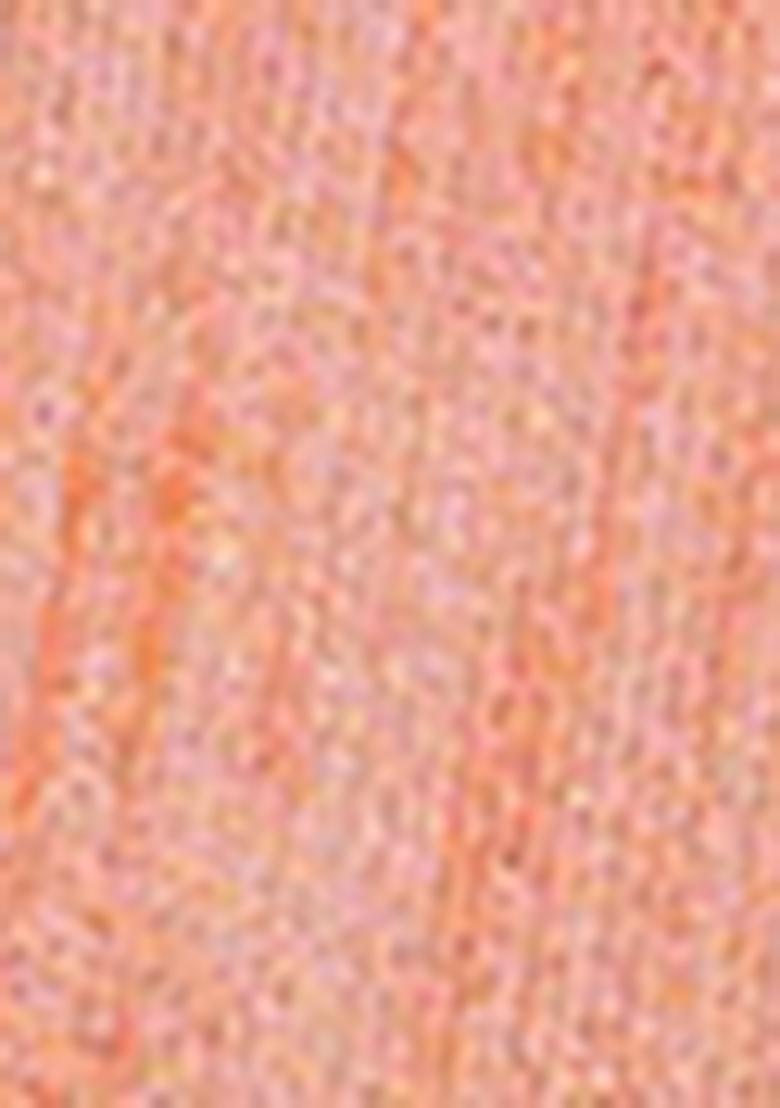 Orange Zari Woven Khadi Organza Saree Set