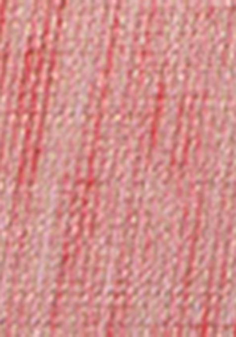 Peach Zari Woven Khadi Organza Saree Set