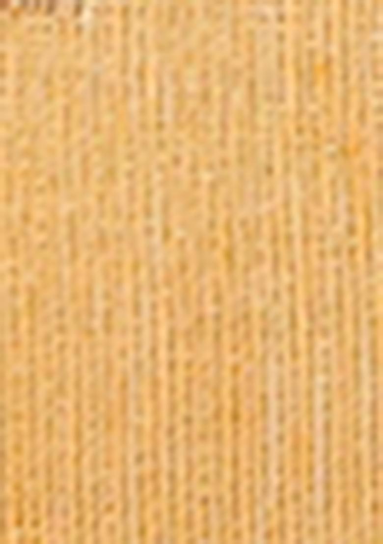 Yellow Zari Woven Khadi Organza Saree Set