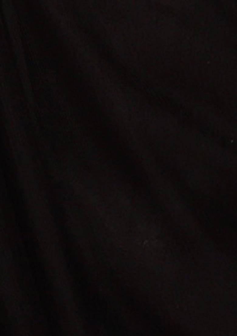 Black Thread Embroidered Soft Net Saree Set