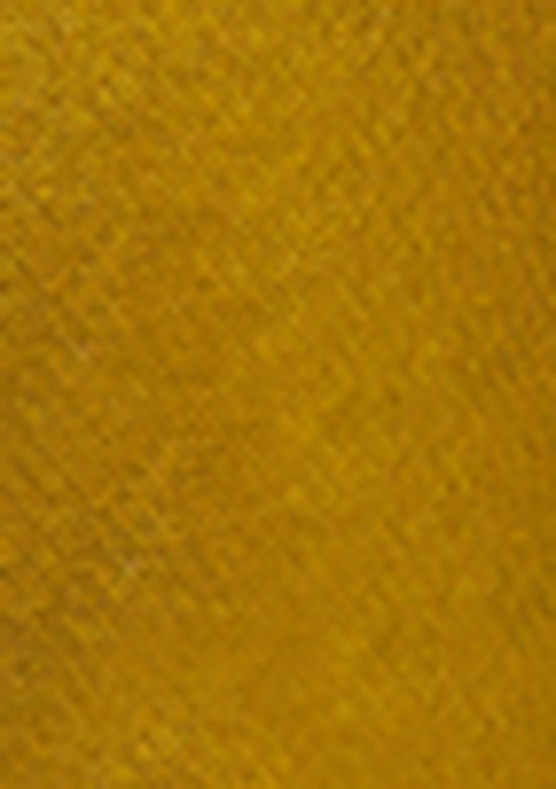 Mustard Zari Woven Viscose Tissue Saree Set