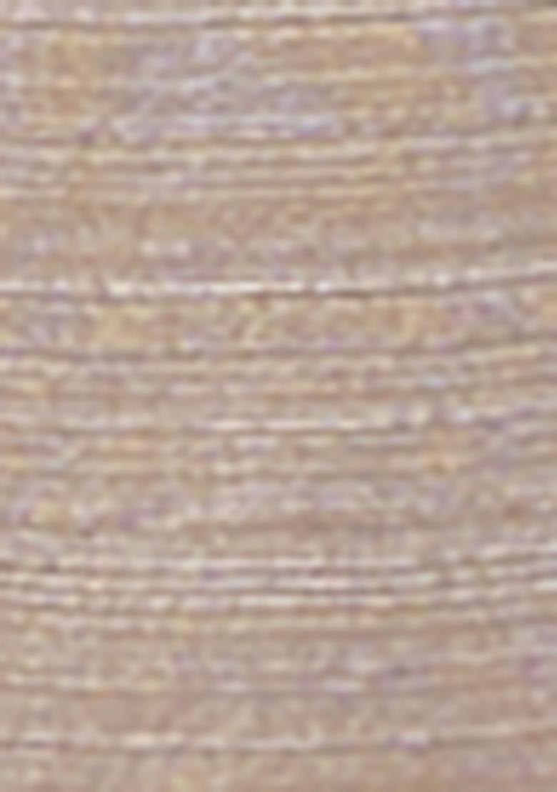 Chiku Brown Zari Woven Viscose Tissue Saree Set