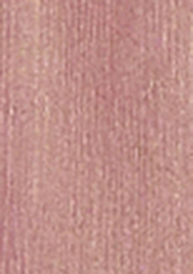 Baby Pink Zari Woven Viscose Tissue Saree Set