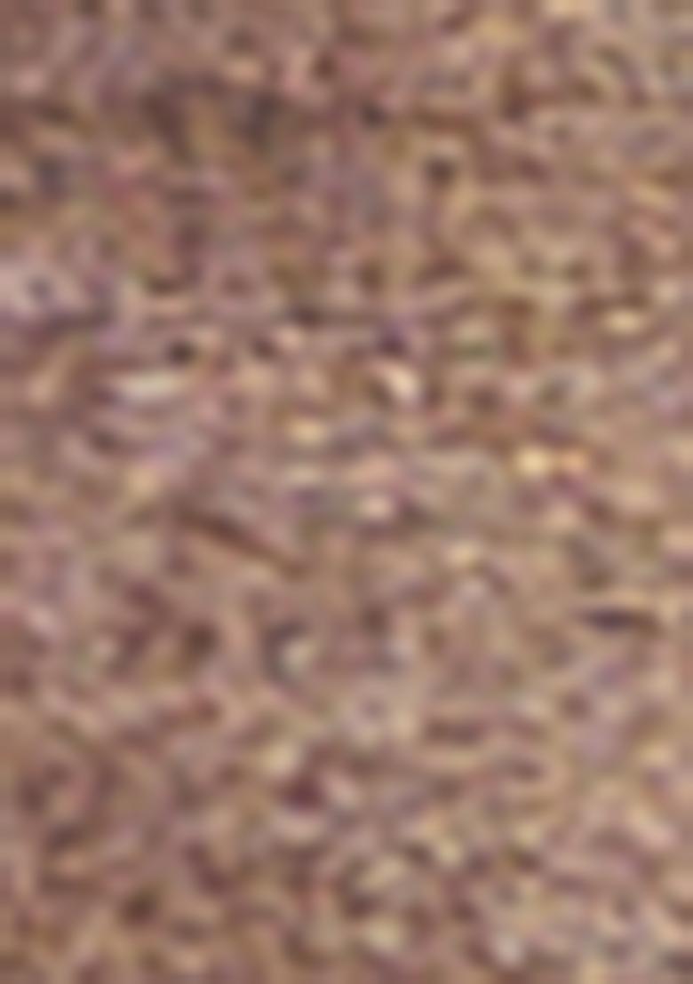 Brown Zari Woven Viscose Tissue Saree Set