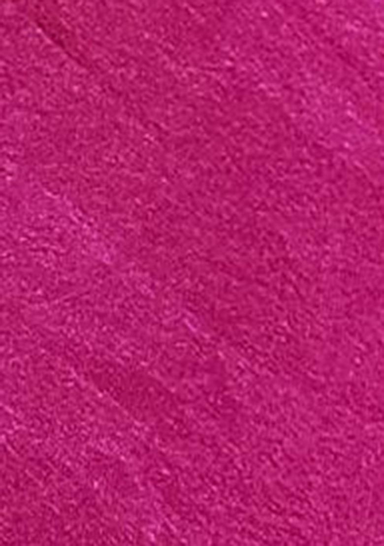 Magenta Zari Thread Embroidered Pashmina Silk Saree Set