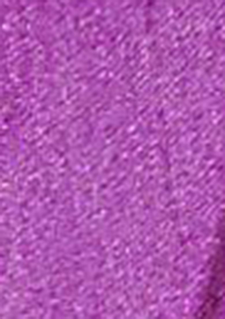 Purple Zari Thread Embroidered Pashmina Silk Saree Set