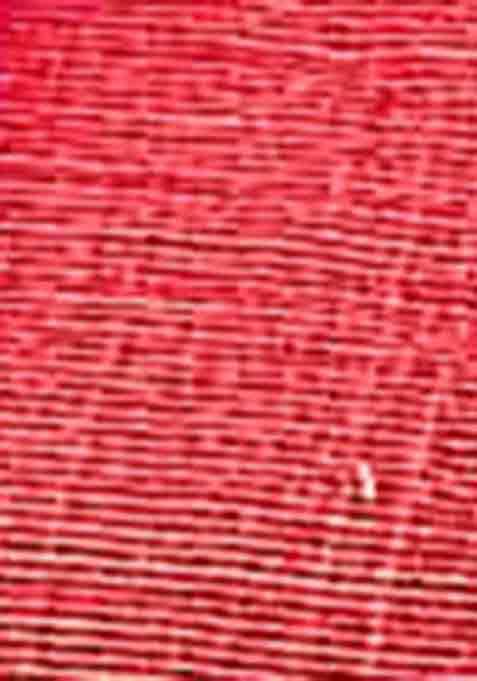 Red Woven Thread Embroidered Silk Cotton Saree Set