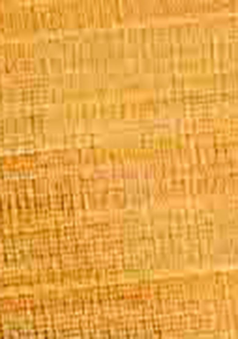 Mustard Zari Woven Silk Blend Saree Set