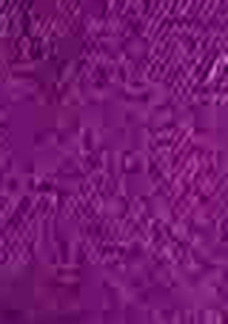 Purple Zari Woven Silk Blend Saree Set