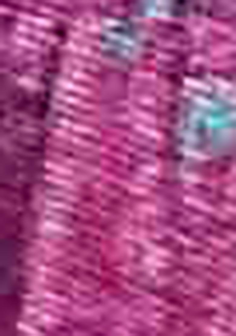 Purple Digital Print Linen Blend Saree Set