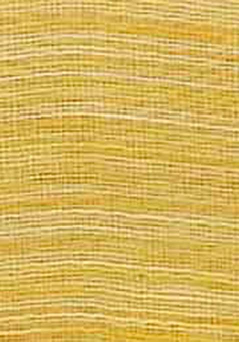 Yellow Zari Woven Linen Saree Set