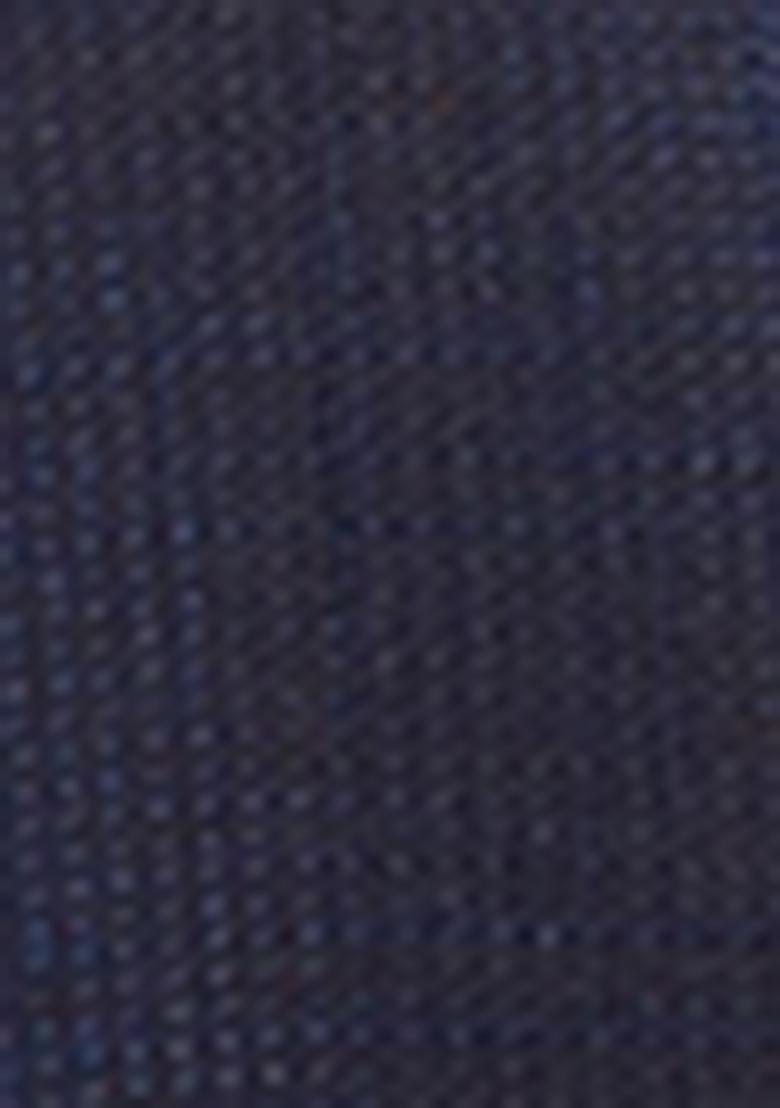 Navy Blue Digital Print Linen Blend Saree Set