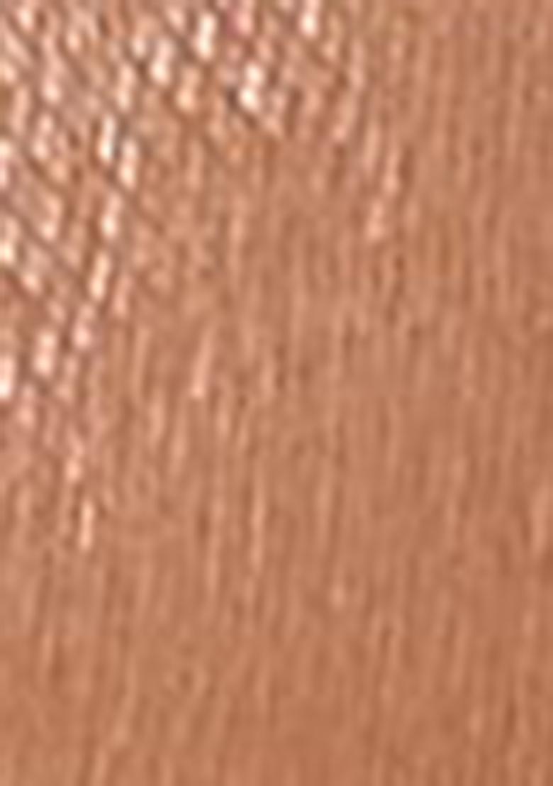 Peach Thread Embroidered Tissue Net Saree Set