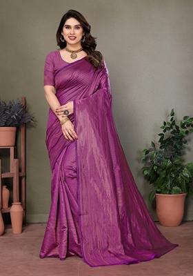 Golden Jacquard Litchi Silk Saree Set