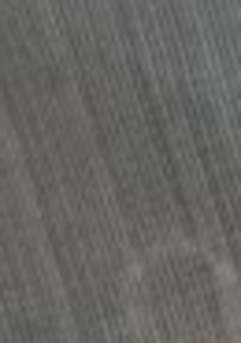 Grey Solid Tussar Silk Saree Set