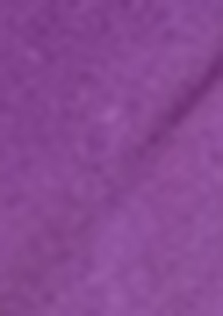 Purple Printed Chiffon Saree Set